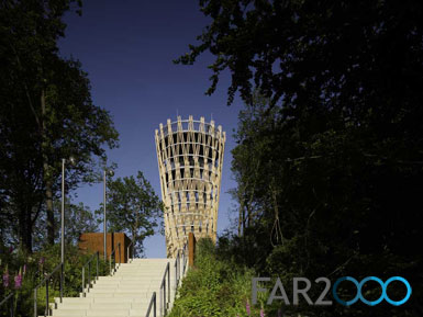 德国建造23.5米高的防腐木结构园艺展览会瞭望塔(转载) 德国建造23.5米高的防腐木结构园艺展览会瞭望塔(转载)